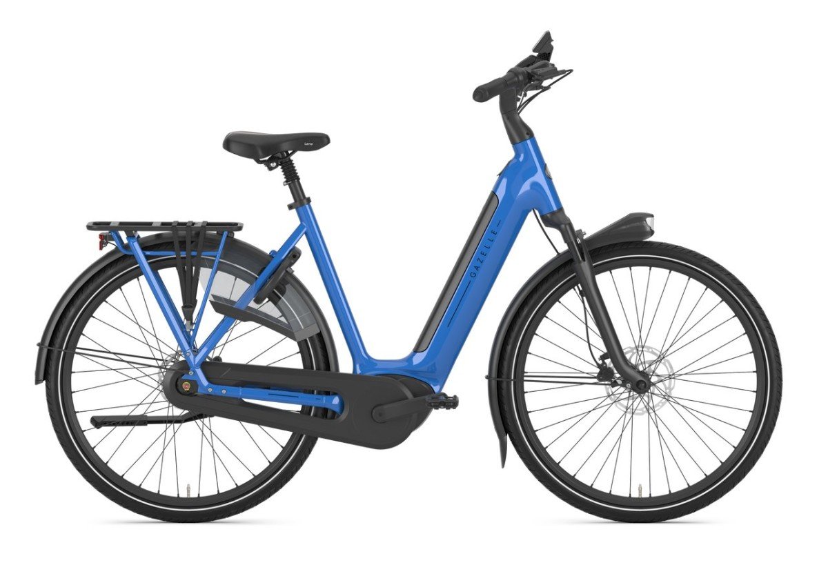 Gazelle GAZELLE Grenoble test e-bike DAMES Tropical Blue Glans 53cm 2025